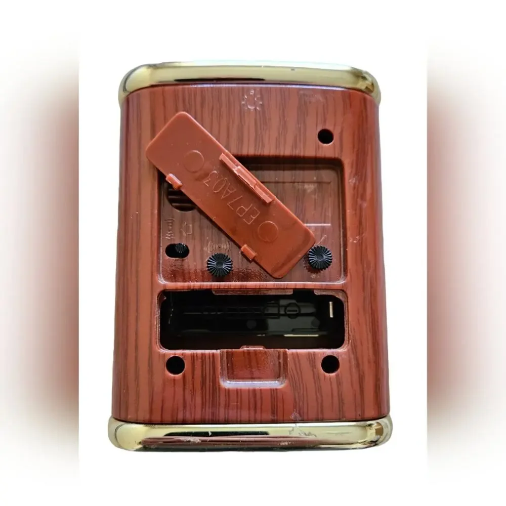 Clock with light, made to look vintage, one AA battery (not included)